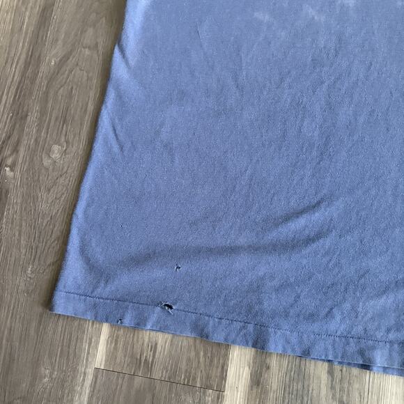 Vintage 1990s Orgasm Donor T-Shirt Men's Size L Faded Blue Sex Funny Sun Faded - Picture 8 of 10